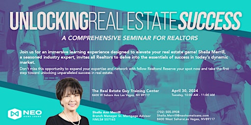 Unlocking Real Estate Success: A Comprehensive Seminar for Realtors primary image
