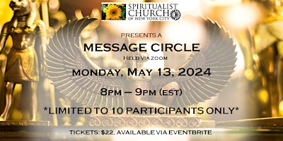 SCNYC Virtual Message Circle- Revs. Eugene Grygo  & F Avril Brenig Dr (PhD) primary image