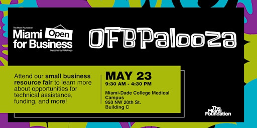 Imagem principal do evento Miami Open for Business OFBPalooza Small Business Resource Fair