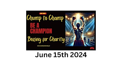 Imagem principal do evento Chump to Champ in Support STAND Against Sexual Assault June 15th 2024