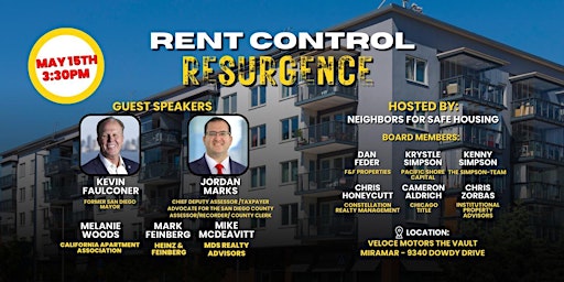 Imagem principal do evento More Rent Control - What Can We Do To Stop It?
