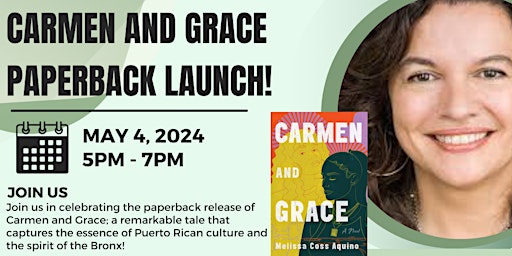 Primaire afbeelding van Carmen and Grace Paperback Launch!
