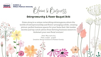Hauptbild für Bloom & Business: Entrepreneurship & Flower Bouquet Skill