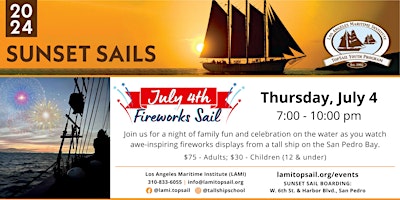 Imagen principal de July 4th Fireworks Sail 2024