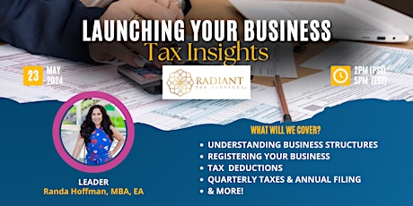 Launching Your Business: Tax Insights for Entrepreneurs