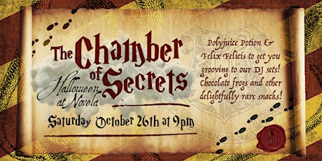 The Chamber of Secrets: Halloween at Novela primary image