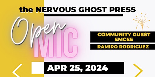 Hauptbild für The Nervous Ghost Press Anniversary Open Mic