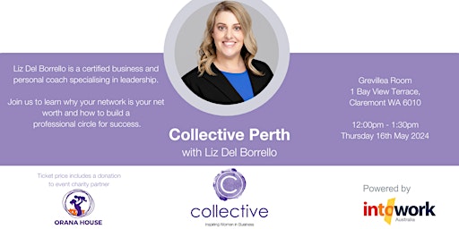 Hauptbild für Join us for our Collective Perth Event - Thursday 16th May 2024