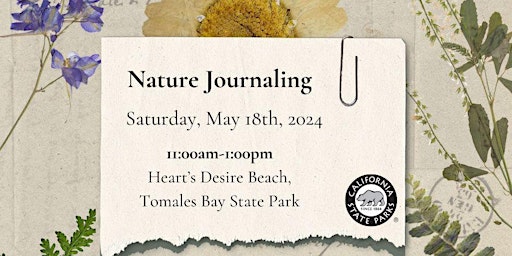 Imagem principal do evento Nature Journaling at Heart's Desire Beach