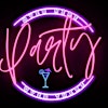 Logotipo de Party Over Here Party Over There