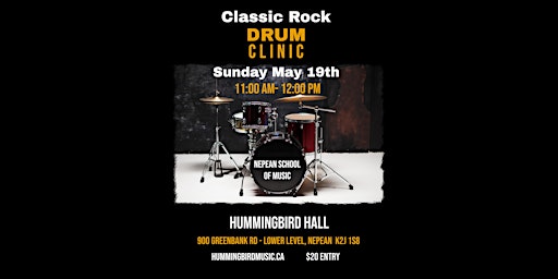 Immagine principale di Classic Rock Drum Clinic 