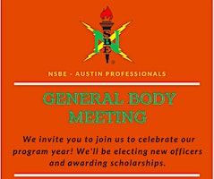 Imagem principal do evento Austin Professionals General Body Meeting
