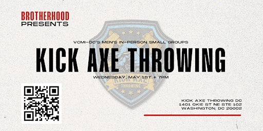 Imagem principal do evento VCMI-DC's Brotherhood Axe Throwing