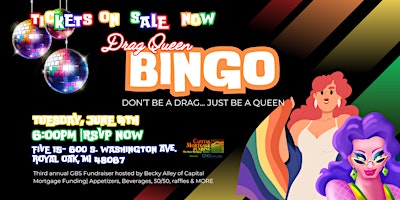 Imagen principal de 3rd Annual GBS Drag Queen Bingo Fundraiser- Hosted by Becky Alley