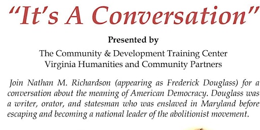 Hauptbild für It's A Conversation-Meet Frederick Douglass