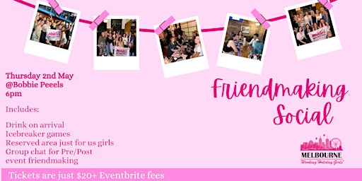 Friendmaking Social | Melbourne Working Holiday Girls  primärbild