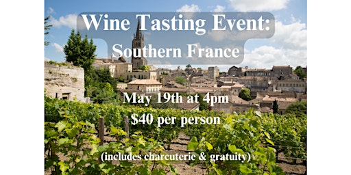 Imagem principal do evento Wine Tasting: Southern France