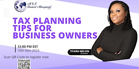 Tax Planning Tips for Small Business Owners
