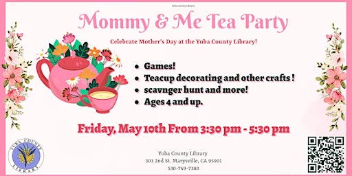Primaire afbeelding van Mommy & Me Tea Party at the Library!
