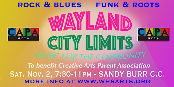 CAPA Fall Fundraiser - Concert with a Cause Featuring Wayland City Limits