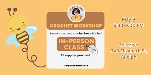Imagen principal de Crochet Your Own Bee with Jen from Simple Wonders