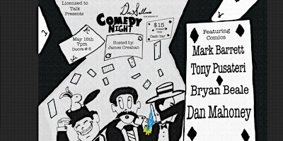 Imagem principal do evento Licensed to Talk presents: Comedy Night at Doc Sullivan’s