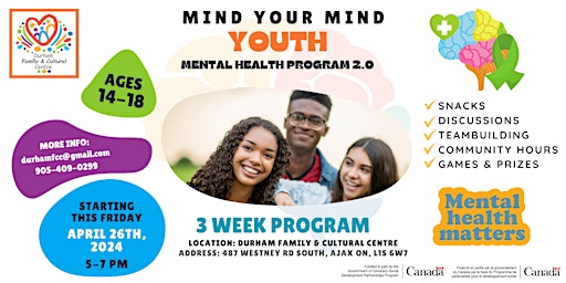 Primaire afbeelding van And Still We Rise Presents: Mind Your Mind Youth 2.0 | Ages 14-18