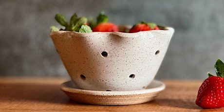 Mother's Day Two Hour Intro to Pottery wheel & clay making-Berry Bowls
