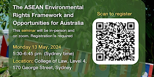 Imagem principal do evento Environment Rights in Australia and ASEAN