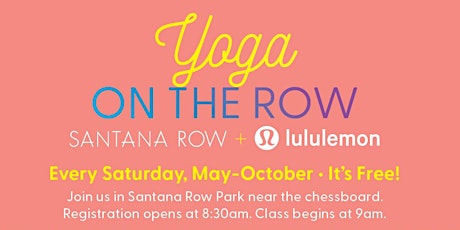 Yoga on The Row with lululemon