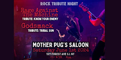Imagem principal do evento Know Your Enemy + Tribal Sun at Mother Pugs Saloon