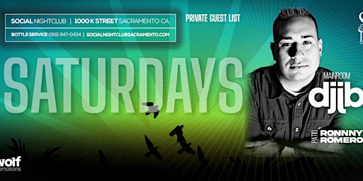 WOLFS PRIVATE GUEST LIST - SATURDAYS @ SOCIAL primary image
