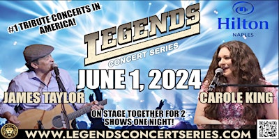 Imagem principal de James Taylor  & Carole King- Legends Concerts Series  June 1, 2024