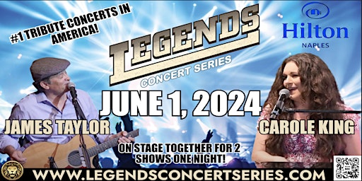Image principale de James Taylor & Carole King Legends Concert Series  June 1, 2024