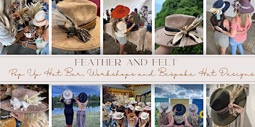 Imagem principal do evento Feather and Felt Custom Hat Bar Workshop at Red Barn Winery