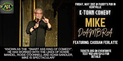 Imagem principal do evento K-Town Comedy Presents: Mike Dambra!