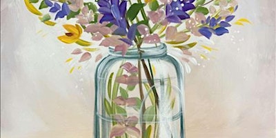 A Vase of Delightful Flowers - Paint and Sip by Classpop!™ primary image