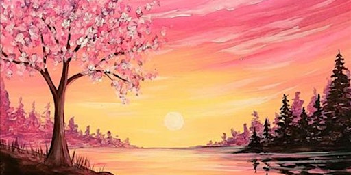 Primaire afbeelding van The Blossoming Tree and a Lakeside Sunset - Paint and Sip by Classpop!™