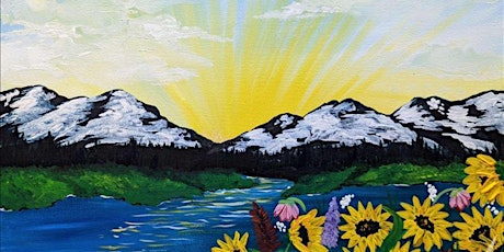 Flowers in the Mountains - Paint and Sip by Classpop!™