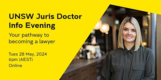 UNSW Juris Doctor Info Evening (Online) primary image