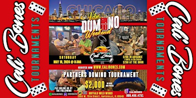 Image principale de "IT'S A VIBE" CHICAGO PARTNERS DOMINO TOURNAMENT MAY 18, 2024 @8:30A