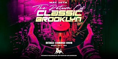 Imagem principal do evento Classic Brooklyn Returns - Judy Tores & ABY Cruz (TKA) Live