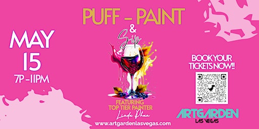 Imagem principal do evento Puff, Paint & Sip @ The Artgraden Las Vegas