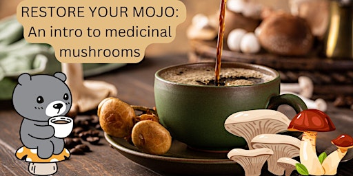 Primaire afbeelding van RESTORE YOUR MOJO: An Intro to Medicinal Mushrooms and Elixir Creations