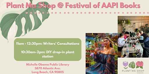 Image principale de Plant Ma Shop Pop-Up @ Festival of AAPI Books