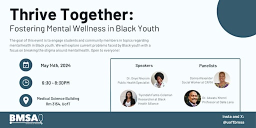 Primaire afbeelding van Thrive Together: Fostering Mental Wellness in Black Youth