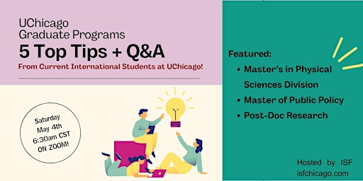 5 Top Tips + Q&A for UChicago Graduate Programs primary image