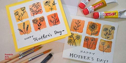 After-School Art Workshop: 'Watercolours Meet Doodles' Mother's Day Card primary image