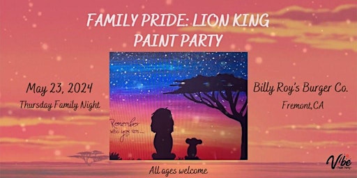 Image principale de Family pride: Lion King Paint Party