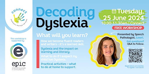 Imagem principal do evento Decoding Dyslexia